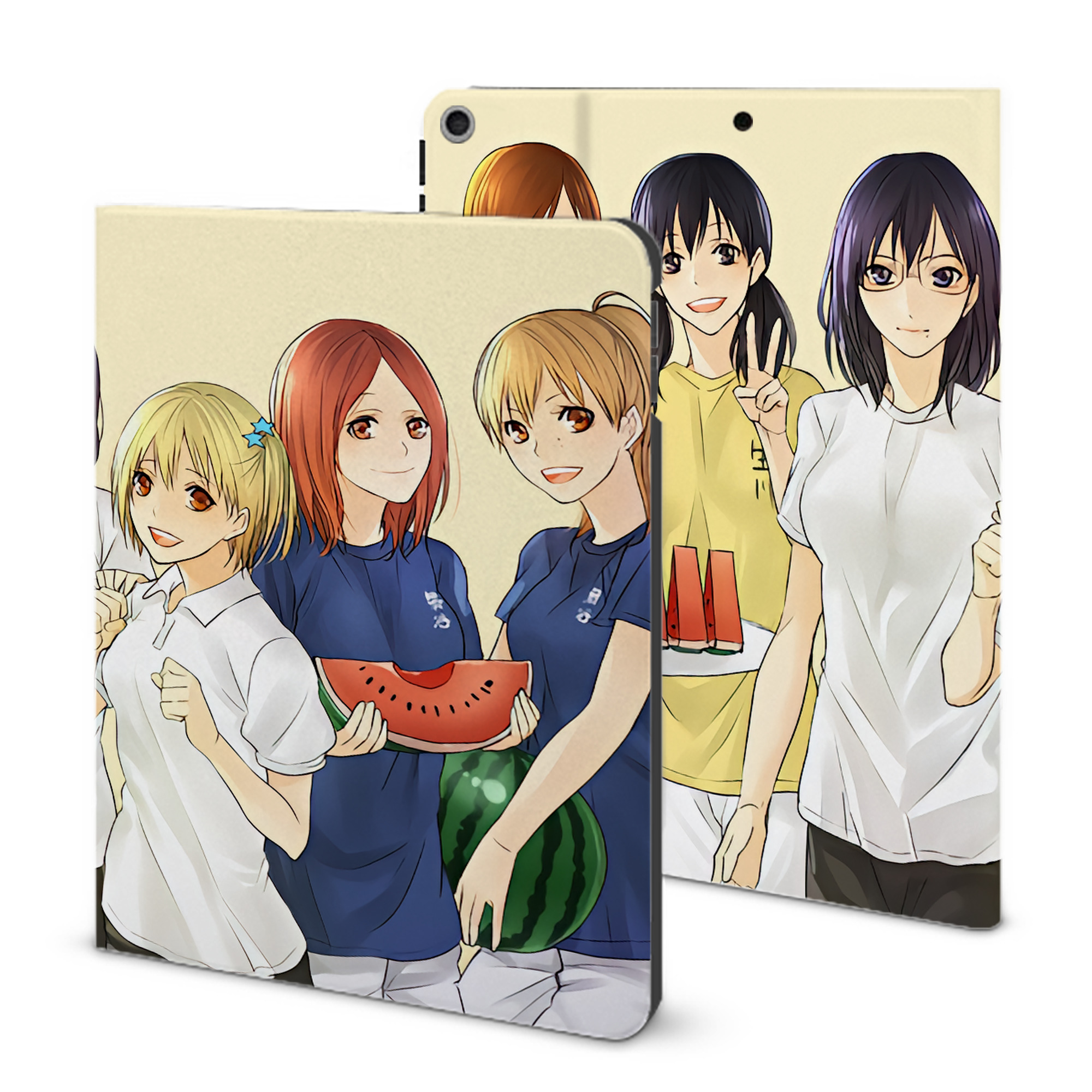 （画像用） ハイキュー!! Haikyu!! IPad ケース ブック型 PUレザー TPU 耐衝撃 軽量 薄型 ペン収納なし 全面保護 IPad 各モデル対応